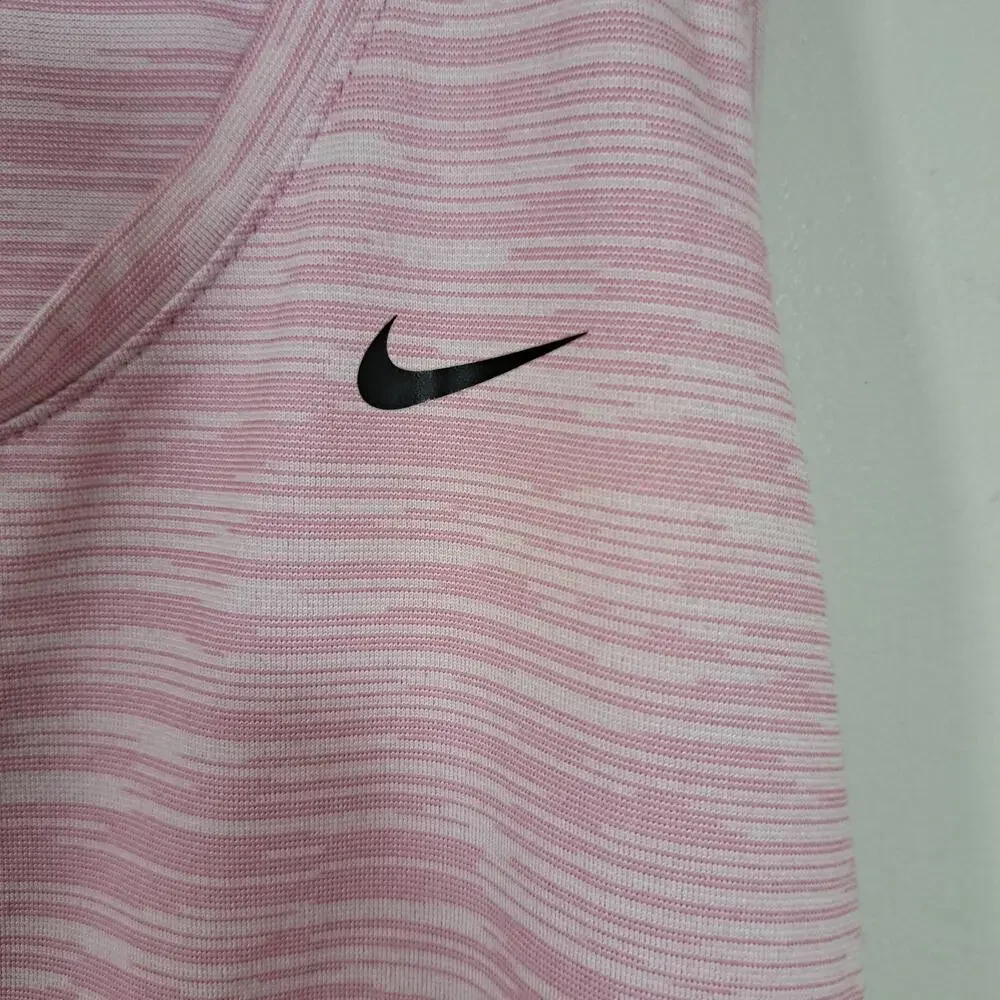 Nike Pink Racerback Dri Fit Athletic Workout Tank Women's Large